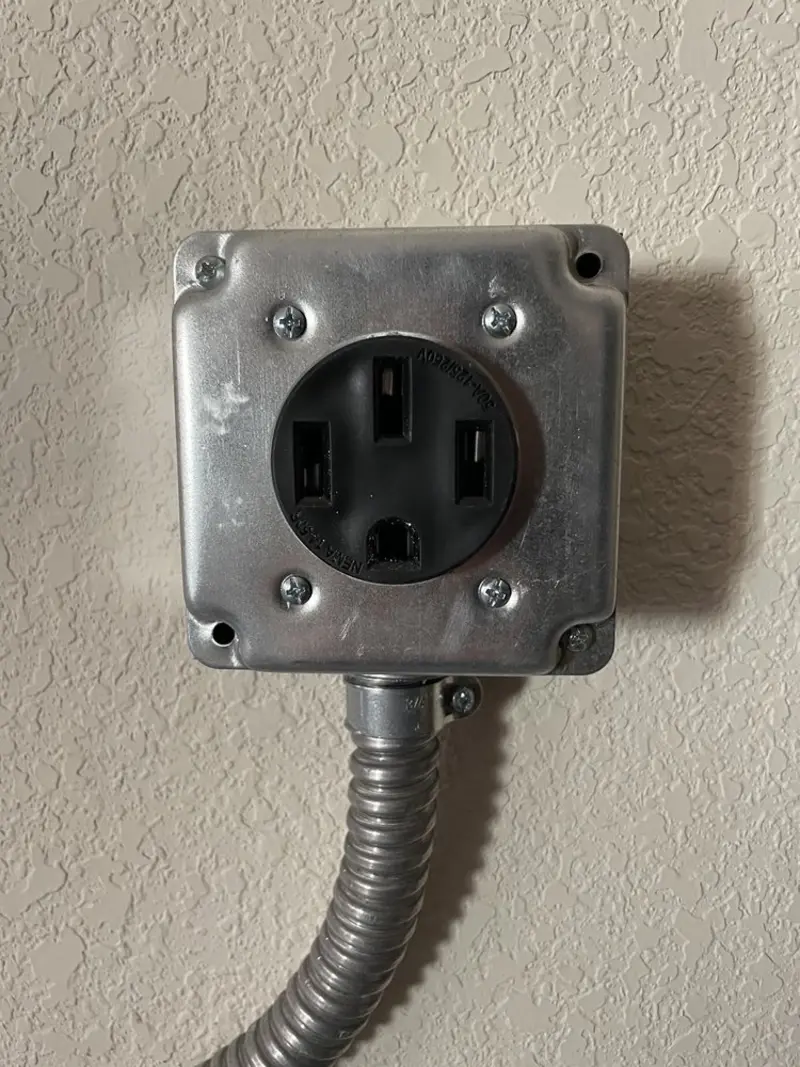 NEMA 14-50 outlet installed for Smart Home Electrical in Augusta
